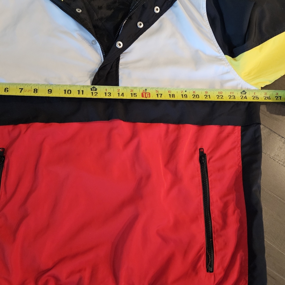 Forever 21 Men's Rain Jacket Windbreaker Red Black Yellow White XL - Picture 8 of 10